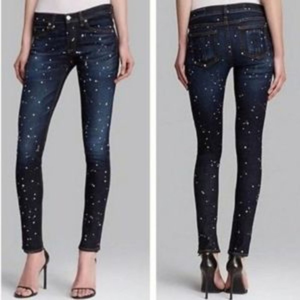 NWT Rag & Bone Skinny Jeans- Anfield Paint Splatter